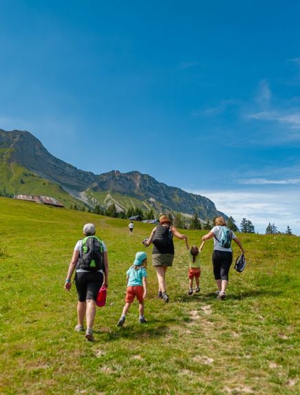 De chalets Fullie en Cha in een lus van École