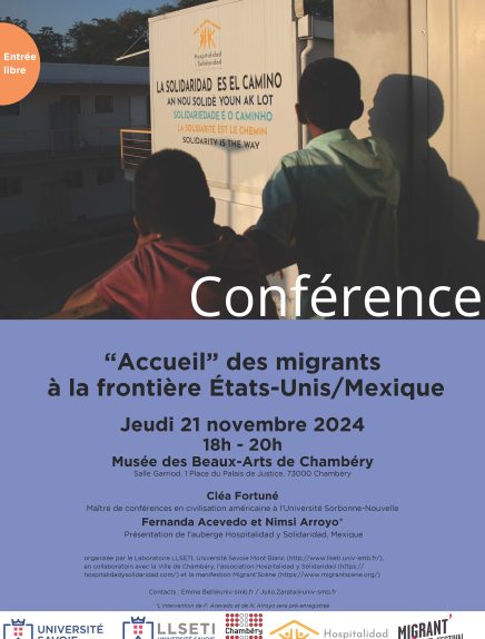 Conférence : « Accueil » des migrants à la frontière États-Unis/Mexique