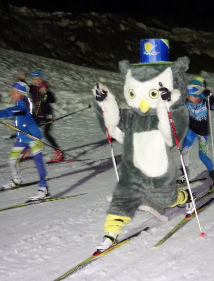 Piste du Hibou - Nocturne de ski de fond - La Féclaz