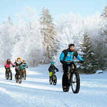 Fatbike - Savoie Grand Revard - Peigné Verticale