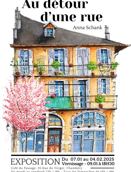 Exposition aquarelles : Au détour d'une rue d'Anna Schank