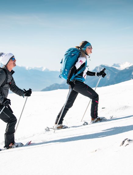 Tocht met sneeuwraketten: De bergkammen van Margériaz