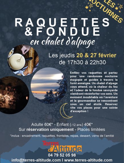 Raquettes &amp; fondue en chalet d'alpage