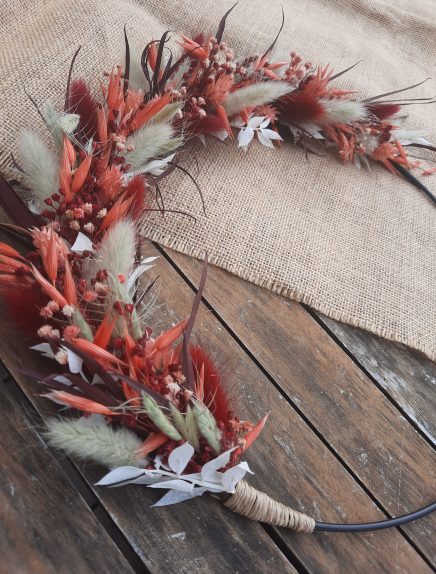 Atelier floral - Couronne de fleurs séchées