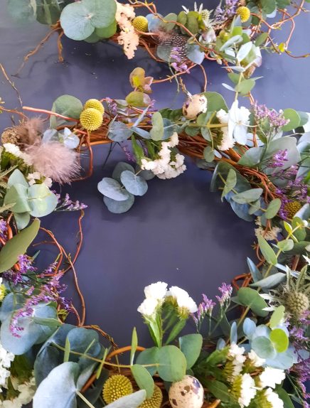 Atelier floral -  Couronne de Pâques