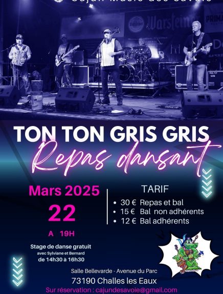 Repas dansant avec le groupe Ton Ton Gris Gris